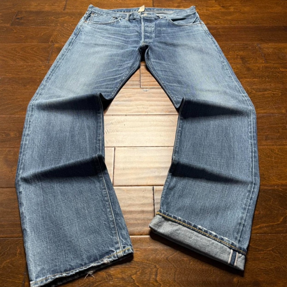 Men's RRL LOW STRAIGHT Fit Blue Jeans